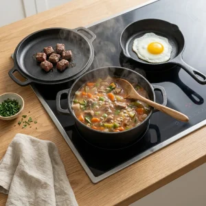 Double Dutch Oven Set + Mali Liveni Tiganj na Poklon